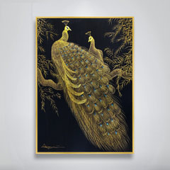 刀画孔雀